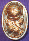 Antique 19th Century English Pudding Or Jelly Mold rose On Copper   Tin Lining 