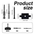 Diegimr 600pcs Hidden Deck Fasteners T-clips For Composite Trex Decking With 2