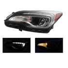 Pair Halogen Headlight For 2016 2017 2018 Buick Envision W  Led Drl Bulbs