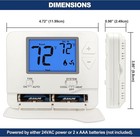 Non-programmable Digital Thermostat For Home  Up To 1 Heat 1 Cool With Large Lcd