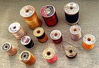 Vintage  Wooden Thread Spools  Coats clark  Hercules  Belding  Corticelli  Etc