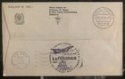 1975 Montevideo Uruguay First Flight Cover Ffc To Rabat Morocco Lufthansa