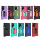 For Samsung Galaxy S23 Ultra S22  S21fe Armor Stand Hybrid Shockproof Case Cover