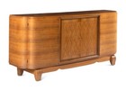 French Art Deco Mahogany Credenza buffet Attributed To Jean Pascaud 1930s