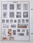 Used Czechoslovakia Postage Stamps Hinged On Harris Album 1971-1972