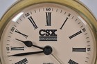 Rare Vtg Csx Train Pocket Watch Shaped 3 5  Alarm Clock Brass West Germany