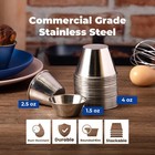 Fit Meal Prep  120 Pack 2 5 Oz Stainless Steel Dipping Sauce Cups  Reusable