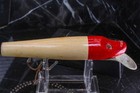 Tack Eye Wood Metal Lipped Vintage Minnow Red Head Fishing Lure