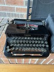 Vtg Corona Black Typewriter Portable Case 1960 s Parts Floating Shift Black