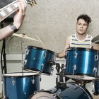 New Adult Drum Set 5-piece 22 In Complete Full Size Drum Kit throne Stand sticks