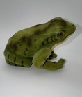 Vintage Steiff Velveteen Froggy Frog Plush Button  Glass Eyes Made Germany