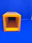 Vintage Bakelite Catalin Hollow Box Block Butterscotch Amber Yellow 248g