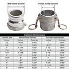 Suction Pump Water Hose With Camlocks - Green Trash Pump Hose - 1 1 2  X 20 