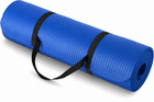 Premium Thick Yoga Exercise Mat 72x24 Multipurpose Workout Yoga Mat W  Carry Bag