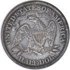 1876 S Seated Liberty Half Silver Philadelphia Historic Rarity