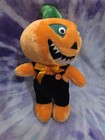 Vtg 80s Kbf Anthropomorphic Pumpkin Head 16  Plush October Halloween Decor