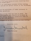 Wwii Navy Separation Letter From James Forrestal 