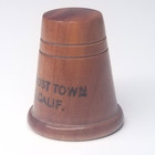 Calico Ghost Town Yermo Ca Wood Sewing Thimble Mining San Bernardino County Vtg
