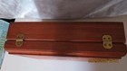 Vintage Hand Painted Ducks Wooden Storage Box