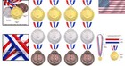 Commemorative Gold  Silver  Bronze Medals     Kids  Competition Awards Set