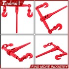 4 Pcs 3 8 -1 2  Chain And Binder Kit Ratchet Load Binder 10ft G80 Chains Hauling