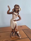 Vintage Treasure Craft Hawaiian Hula Dancer Figurines Set Of 2