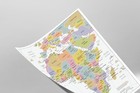 Africa Countries Nations Political Administrative Region Continent Map Art Print