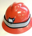 Heavy Duty Reflective Hard Hat Band W  Holder