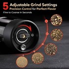 Electric Salt And Pepper Grinder Set  Automatic  Adjustable  Gift  2 Pack