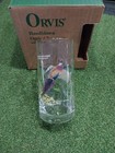 Orvis Vtg 1970s Ned Smith Set Of 4 D o f  12oz Loop Optic Barware Glasses  03ao