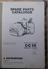 Dynapac Cc10 Vibratory Roller Compactor Parts Manual Book Catalog