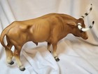 Vintage 1961 Breyer Molding Co Usa Model  75 Red Sorrel Longhorn Bull Cow Figure