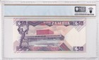 Nd 1986-88  Zambia 50 Kwacha Pick  28a Pcgs Sample