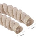 0ft Natural Twisted Cotton Rope Strong Triple-strand Rope For Sports  Crafts  1