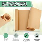 Brown Kraft Paper Roll 15  33 4 Ft Wrapping Craft Packing Moving Gift Wrapping