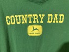 John Deere  country Dad  Adult Large Green Short Sleeve T-shirt