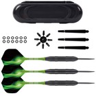 3pcs Green 23g Professional Tip Darts Flights Toys Tungsten Steel Needles W case