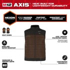 Milwaukee M12 Heated Axis Vest Kit  Brown  Medium