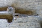 Antique Primitive Hand Forged Fireplace Hearth Tongs Wrought Iron  Americana