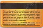 Stratosphere Casino - Las Vegas  Nv - 6b Issue Slot Card   program  Last lucky1