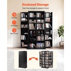 Uimoso 6-tier Media Storage Cabinet With 24compartments For Dvds And More  Black