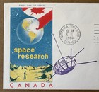 Canada First Day Cover Fdc 1966 Alouette Ii Satellite Space Research Cachet