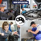 900-piece Nylon Flat Washer Assortment Kit Black Plastic Flat Washers For Bolts