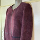 Anne Taylor Loft Suit Jacket Size 12 Xl Maroon