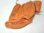 1950 s Vintage Hank Sauer Baseball Glove Wilson Ball Hawk A2160
