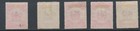 North Borneo Stamps 1895 4c To 40c On  1 Scarlet Sg87 91 Used   Cto Cv   70 25