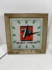 Vintage 1960   s 7up Lighted Clock You Like It It Likes You Light Turns On