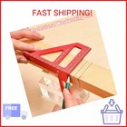 3d Multi-angle Measuring Ruler  High Precision 45 90 Degree Aluminum Alloy Woodw