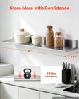 Vevor Stainless Steel Shelf 8 6  X 36  2-pack Wall Mount Floating Shelf