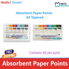 Dental Meta Absorbent Paper Points Endo Taper  06 Or  04   Choose Size  60 pk  